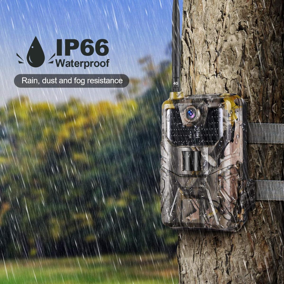 Trail Camera LTE 4G Cellular Tracking Camera 30MP 4K Waterproof Game