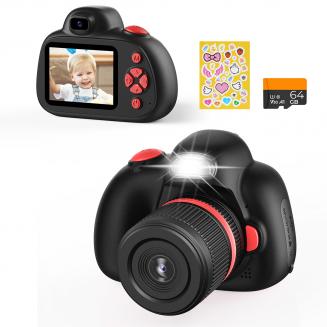 Cámara digital para niños con doble cámara 48mp, enfoque automático para niños de 3 a 12 años