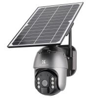 2K Cámara de Vigilancia 4G LTE Exterior Batería Solar Inalámbrica, PIR Detección de Movimiento, Visión Nocturna, IP66 Impermeable, con Tarjeta SD 64GB