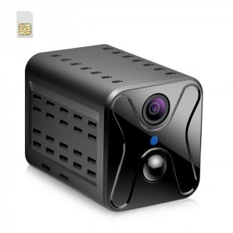 4G Mini 1080P Cámara de Vigilancia con Transmisión en Directo al Móvil, Pequeña Cámara con Visión Nocturna, Detección de Movimiento