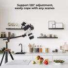 90 tommer / 2,3 m kamerastativ magnesium aluminiumlegering tripods Vendbar Aftagelig Monopod Pladelås Tværgående centersøjle vandret 360 ° panorama BH-28L hoved (orange)