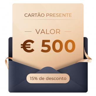 Vale-presente: valor de $ 500 - pode ser usado com qualquer desconto