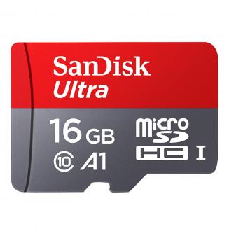 Карта памяти MicroSDHC UHS-I Sandisk Ultra 16 ГБ, C10 A1, до 98 МБ / с Карта памяти MicroSDHC UHS-I Sandisk Ultra 16 ГБ, C10 A1, до 98 МБ / с
