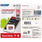 Карта памяти MicroSDHC UHS-I Sandisk Ultra 16 ГБ, C10 A1, до 98 МБ / с