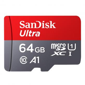 Карта MicroSDXC UHS-I Sandisk Ultra 64 ГБ, C10 U1 A1, до 100 МБ / с SDSQUNC-064G-ZN3MN Карта MicroSDXC UHS-I Sandisk Ultra 64 ГБ, C10 U1 A1, до 100 МБ / с SDSQUNC-064G-ZN3MN