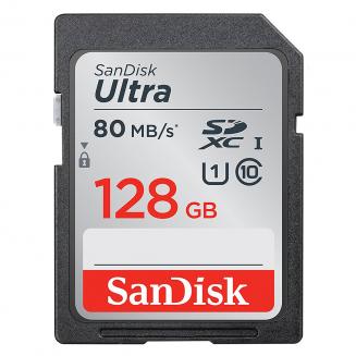 Карта памяти SanDisk Ultra 128 ГБ SDXC UHS-I, C10 До 80 МБ / с SDSDUNC-0128G-ZN6IN Карта памяти SanDisk Ultra 128 ГБ SDXC UHS-I, C10 До 80 МБ / с SDSDUNC-0128G-ZN6IN