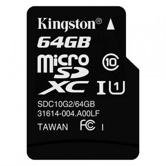 Карта памяти microSDHC Kingston 64 ГБ класса 10 UHS-I 80 МБ / с