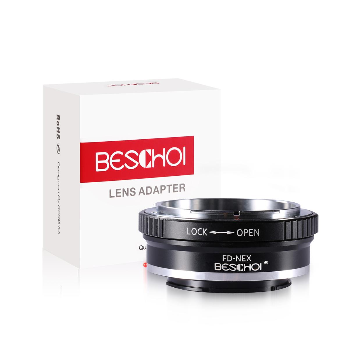 Beschoi Canon FD Lens to Sony Alpha NEX Mount Camera Body K&F Concept Lens Mount Adapter