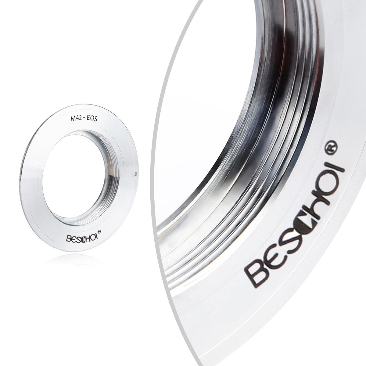 Beschoi M42 Lens - Canon EOS EF Montaj Kamera Gövdesi K&F Konsept Lens Montaj Adaptörü