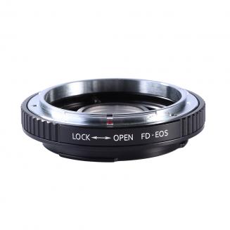 Beschoi Canon FD FL Objektiv auf Canon EOS EF Mount Kameragehäuse mit Glas K&F Concept Lens Mount Adapter