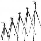 Treppiede DSLR Beschoi da 62 pollici, treppiede da viaggio per fotocamera portatile in alluminio leggero e compatto con testa a sfera e borsa per il trasporto per fotocamere reflex digitali/videocamere/videocamere