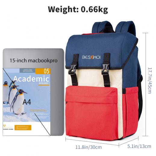 Sac à dos pour ordinateur portable 15,6 pouces, sac d'école léger et  élégant résistant à l'eau pour les étudiants, sac multifonctionnel mince  pour la randonnée scolaire - K&F Concept
