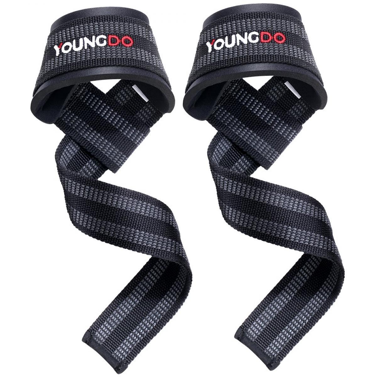  PICSIL Wrist Straps, Padded Wrist Straps for Weightlifting,  Extended Deadlift Straps for Grip Support, Advanced Weightlifting Straps  for Comfort and Stability, 1 Pair, Black : Sports & Outdoors