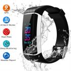 GPS Fitness Tracker, Monitor de atividade de tela colorida com monitor de freqüência cardíaca, GPS embutido, com 24 modos esportivos, Pulseira inteligente Bluetooth impermeável IPX67 com contador de passos, Contagem de calorias
