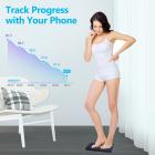 Weight Scale, Smart Scale for Body Weight, Digital Bathroom Scales BMI Weighing Body Fat Scale, Bluetooth 19 Body Composition Monitor Health Analyzer with Smartphone App Blue