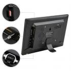 10inch Digital Photo Frame HD LED Videos 1024*600 16:9 with Motion Sensor, MP3/Calendar/Clock/E-book US Plug
