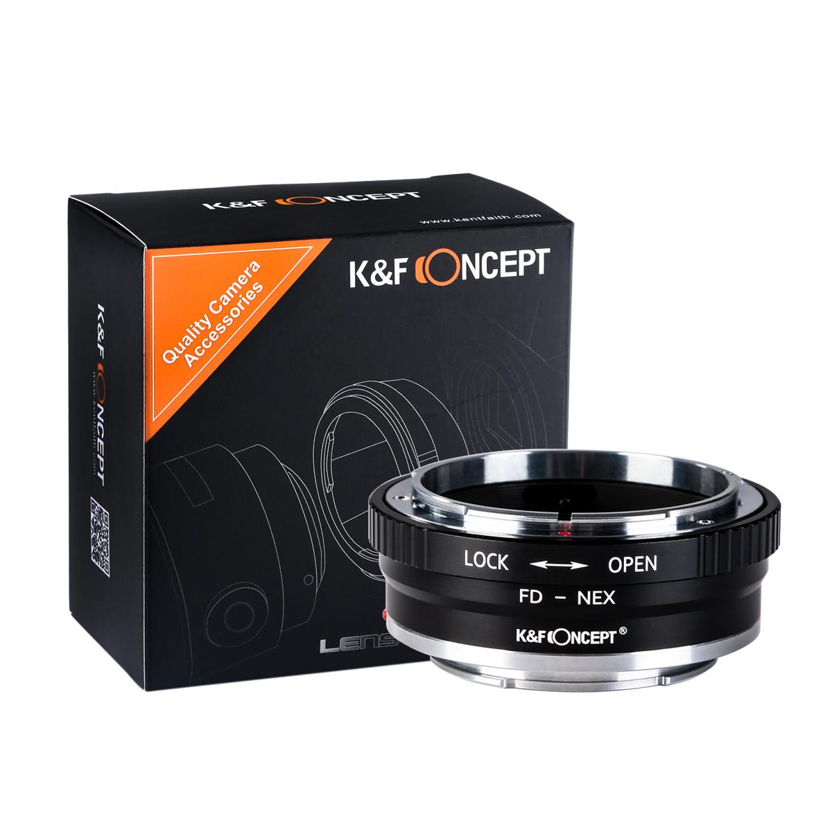 K&F Concept  Adapter für Canon FD Objektiv auf Sony E Mount Kamera