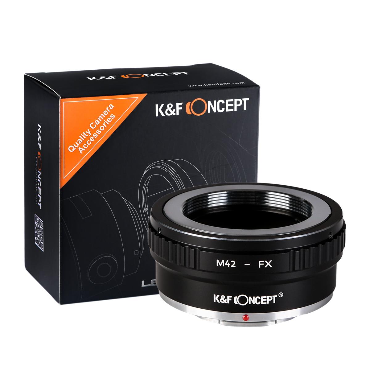 K&F Concept Adapter für M42 Objektiv auf Fuji X Mount Kamera