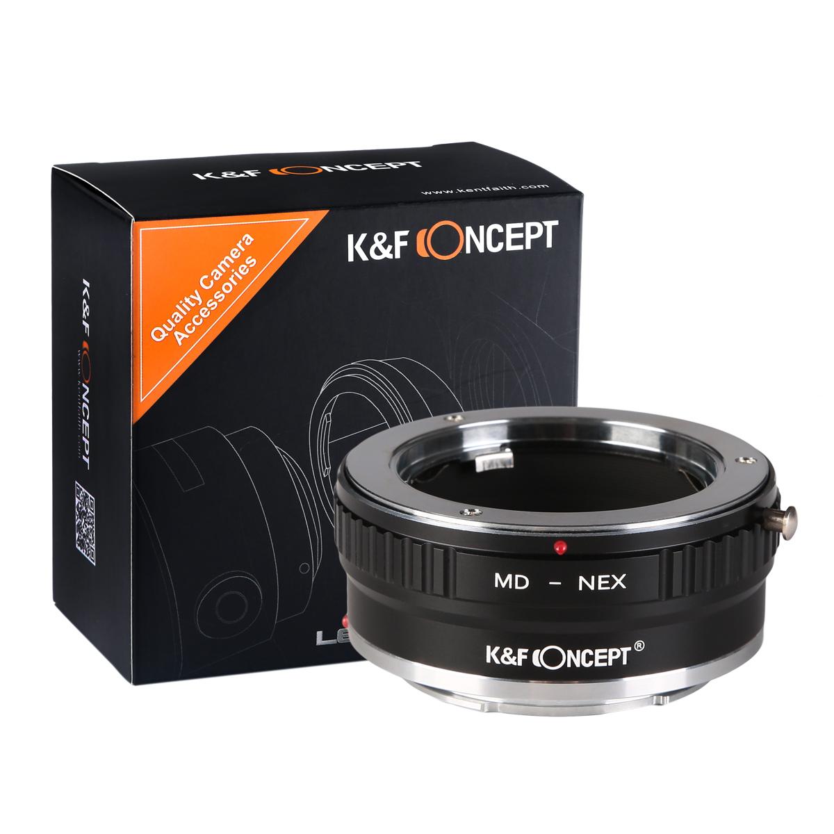 K&F Concept  Adapter für Minolta MD MC Objektiv auf Sony E-Mount Kamera