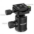 K&F Concept TM2324 Orange Aluminium Kamerastativ Fotostativ Reisestativ Einbeinsativ-Funktion Kugelkopf