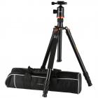 K&F Concept TM2324 Orange Aluminium Kamerastativ Fotostativ Reisestativ Einbeinsativ-Funktion Kugelkopf