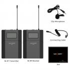 UHF Doppelkanal Kabellos Lavalier Mikrofon DSLR Kamera FunkMikrofon Set wireless Ansteckmikrofon für Interviews ENG EFP DV DSLR videokamera mit 3,5 mm Klinkenstecker