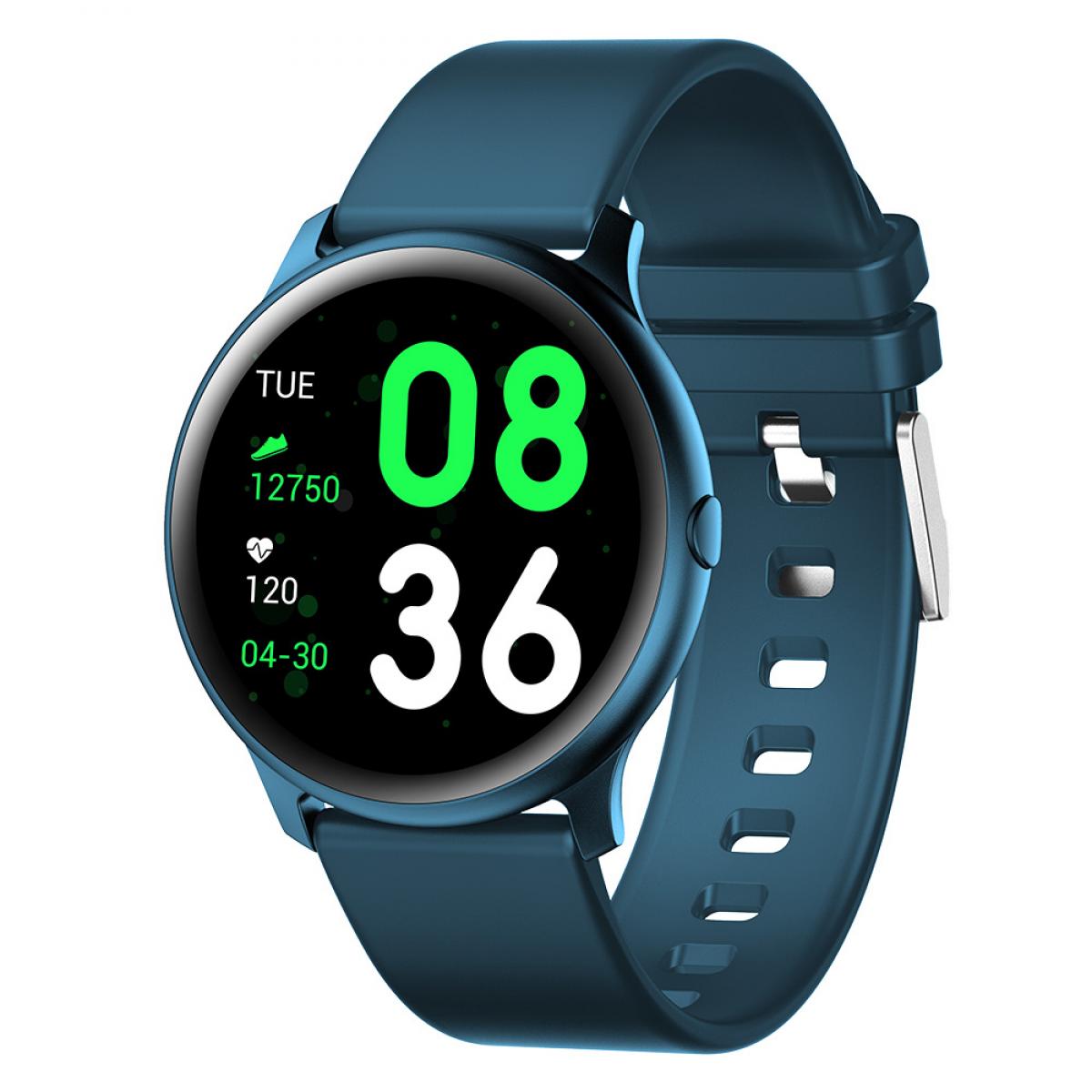 team Betrouwbaar Waardig K&F Concept KW19 Pro Volledig scherm Touch Smart Watch Bloeddruk  Hartslagmeter Fitness Tracker-Blauw