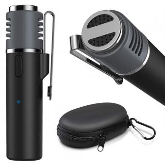 Gialer Wireless Lavalier Microphone Bluetooth 48KHz Lapel Clip-on Mic 