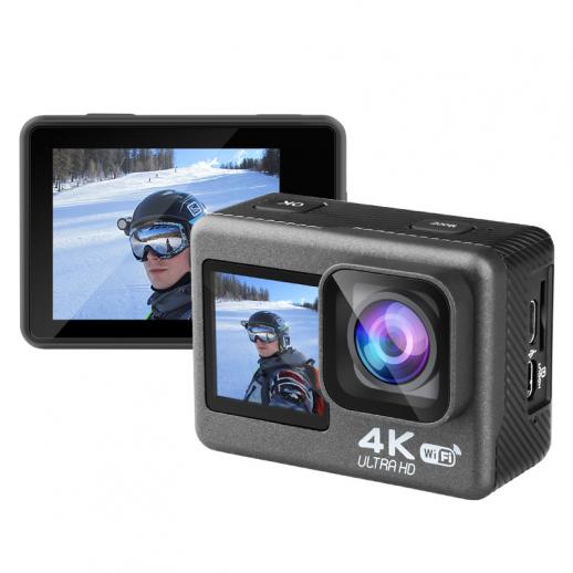 4K 30FPS Dual-Screen Waterproof Sports Camera Support Wifi Control