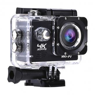 AT-Q1 4K30FPS Sport Action Kamera Ultra HD Camcorder 13MP WiFi Wasserdichte Kamera (Schwarz)