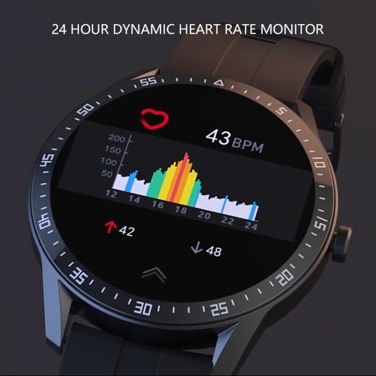 G1 smart watch фитнес-трекер 1,28-дюймовый сенсорный монитор сердечного ритма IP68 водонепроницаемый черный