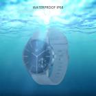 G1 смарт-часы фитнес-трекер 1,28-дюймовый сенсорный монитор сердечного ритма IP68 водонепроницаемый серебристый