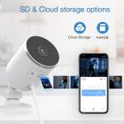 V6 Наружная камера безопасности - видео 1080P, IP-камеры WiFi внутри и снаружи, ночное видение, двухстороннее аудио, доступ к приложениям