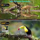 H8201 Trail Camera Dual-Lens с ночным видением Starlight, камерой для наблюдения за дикой природой 4K, активной игровой камерой для охоты Мониторинг дикой природы на открытом воздухе