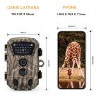 H883 Mini Trail Camera 1080P HD Игровая камера IP66 Водонепроницаемая камера для охоты на диких животных с 12-месячным режимом ожидания и ночным видением 2,4-дюймовые ИК-светодиоды