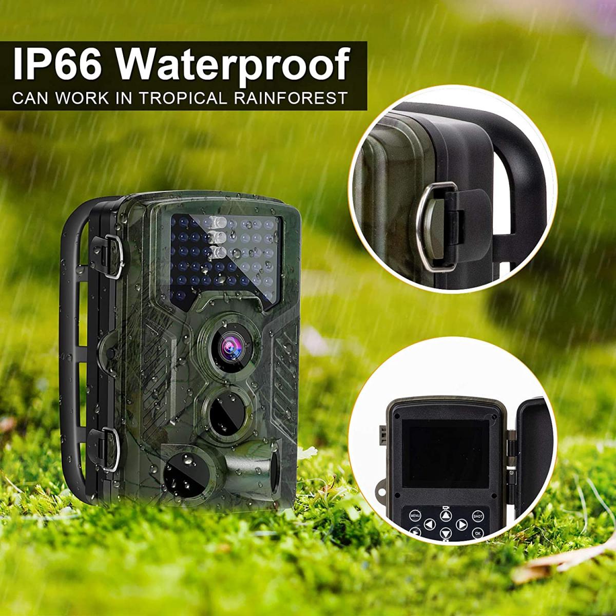H881 Wildlife Camera 8MP 1080P HD Trail Game Camera Waterproof Scouting