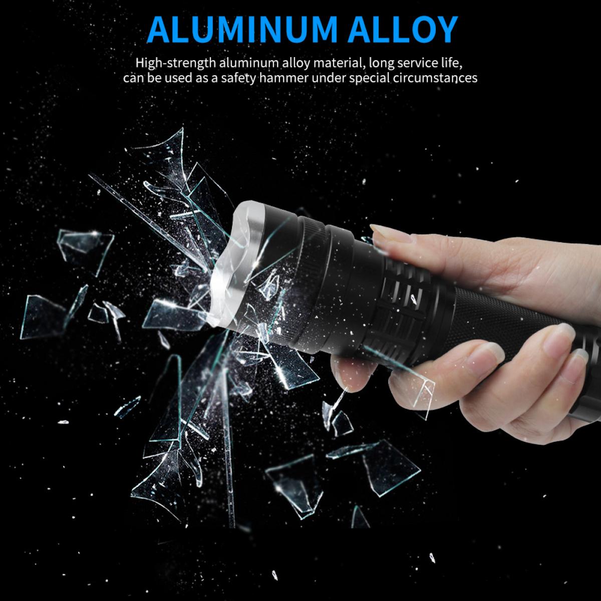 C9 Телескопический USB Zoom IPX4 водонепроницаемый фонарик, Водостойкий ручной светодиодный фонарь 2000 лм Лучший кемпинг, открытый, аварийный, повседневный фонарик