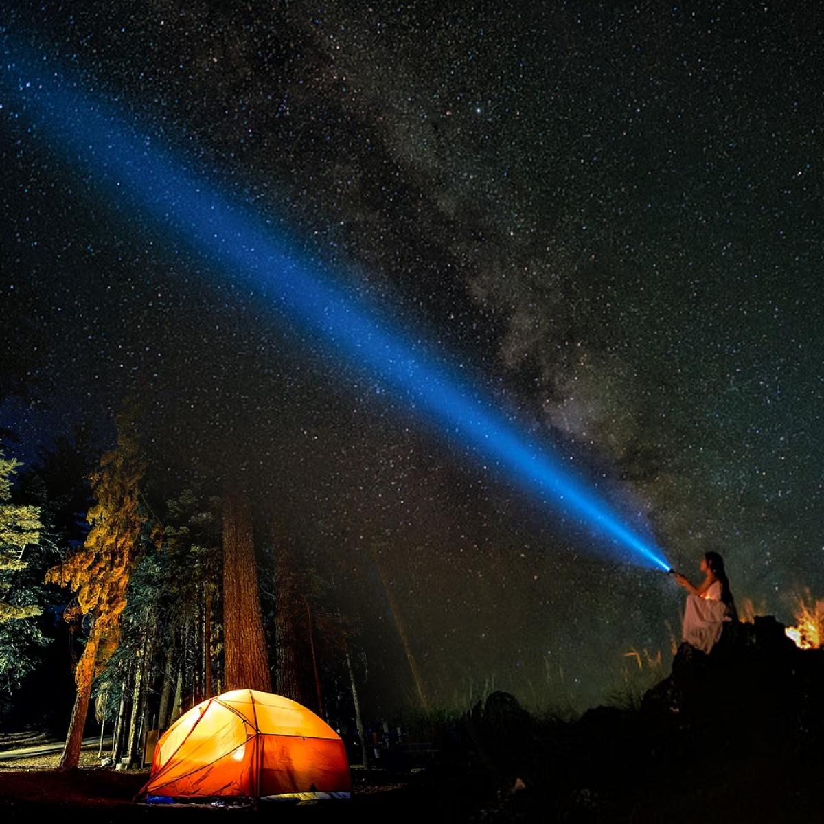 C9 Телескопический USB Zoom IPX4 водонепроницаемый фонарик, Водостойкий ручной светодиодный фонарь 2000 лм Лучший кемпинг, открытый, аварийный, повседневный фонарик