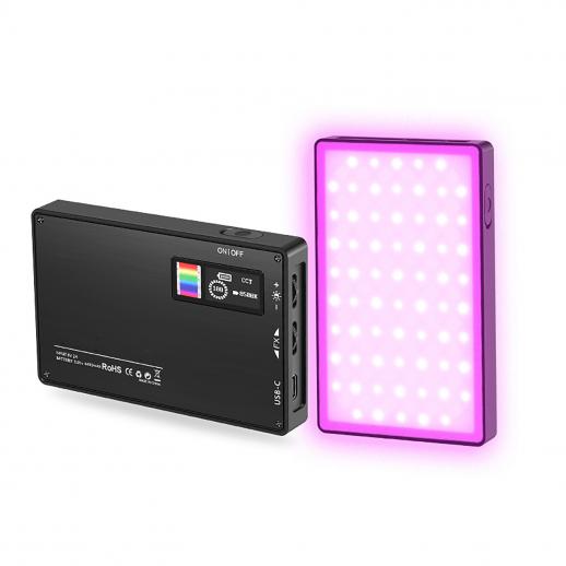 Luz de relleno RGB a todo color Luz de bolsillo Luz de fotografía LED portátil  Luz de relleno en vivo multifunción Iluminación de mano - K&F Concept
