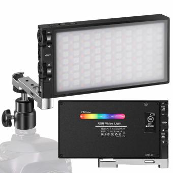 Pocket RGB Fill Light,Built-in 3200mAh Rechargeable Battery, 360° Full Color, 12 Light Effects, 2500K–8500K LED Video Light