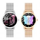 LW07 Full Circle Full Touch żeński inteligentny zegarek bransoletka DIY Dial monitorowanie zdrowia wsparcie Android IOS srebrny;