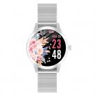 LW07 Full Circle Full Touch żeński inteligentny zegarek bransoletka DIY Dial monitorowanie zdrowia wsparcie Android IOS srebrny;