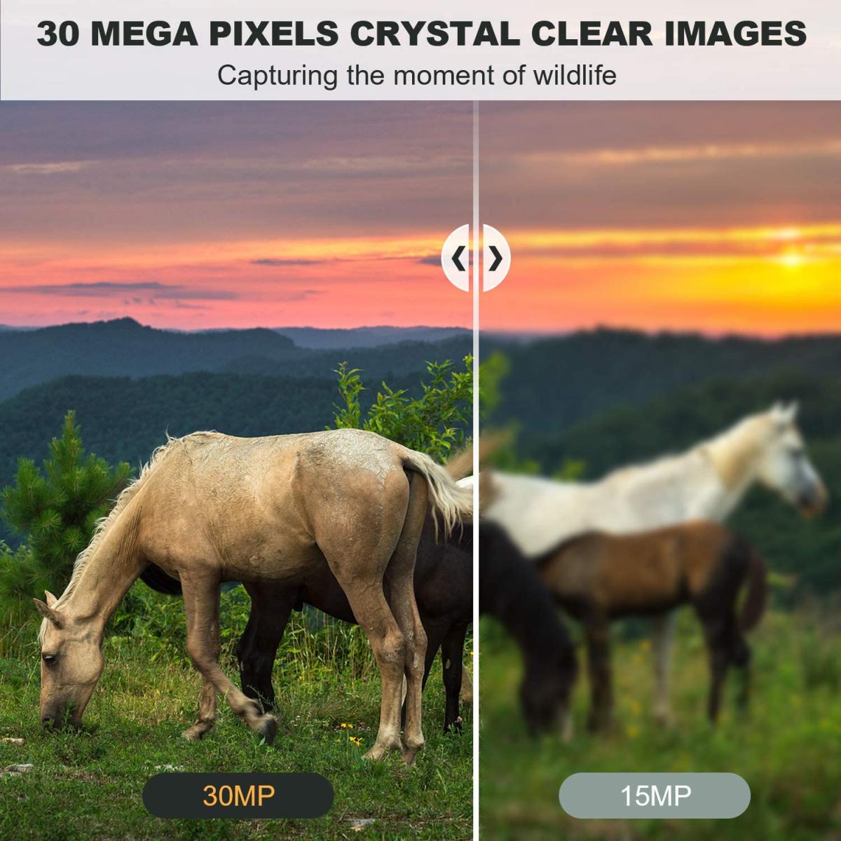 LTE 4G Cellular Trail Cameras Cámara inalámbrica de video en vivo de 30MP 4K - Tarjeta SIM gratuita