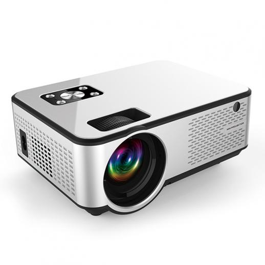 Wifi Projector 2800 Lumen, 1080P Full HD Supported Wireless Projector Compatible with TV stick, smartphone, tablet, HDMI, USB, VGA