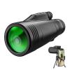 12x50 Monocular, BAK4 Prism, 96m/1000m, Waterdicht Anti-mist, met Telefoonhouder & Statief