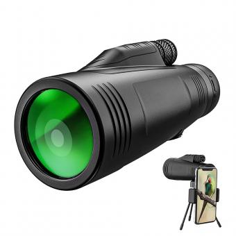 K&F Concept 12x50 High Definition Monocular Smartphone Digiscoping Kit,Day & Low Night Vision,BAK4 Prism for Wildlife Bird Watching Hunting