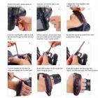 Håndleddsstropp i kamera, LYNCA E6 justerbart kameragrepbelte (med hurtigutløsningsplate), utmerket holdestabilitet og sikkerhet, egnet for Canon Nikon, Sony Fujifilm DSLR-kameraer, etc. (svart)