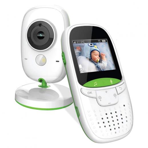 Video-Babyphone - Fernkamera, Nachtsicht, Temperaturüberwachung und tragbarer 2"-Farbbildschirm