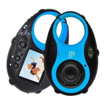 12MP 4X Digitalzoom Digitale Kinderkamera mit Video - Schwarz und Blau
