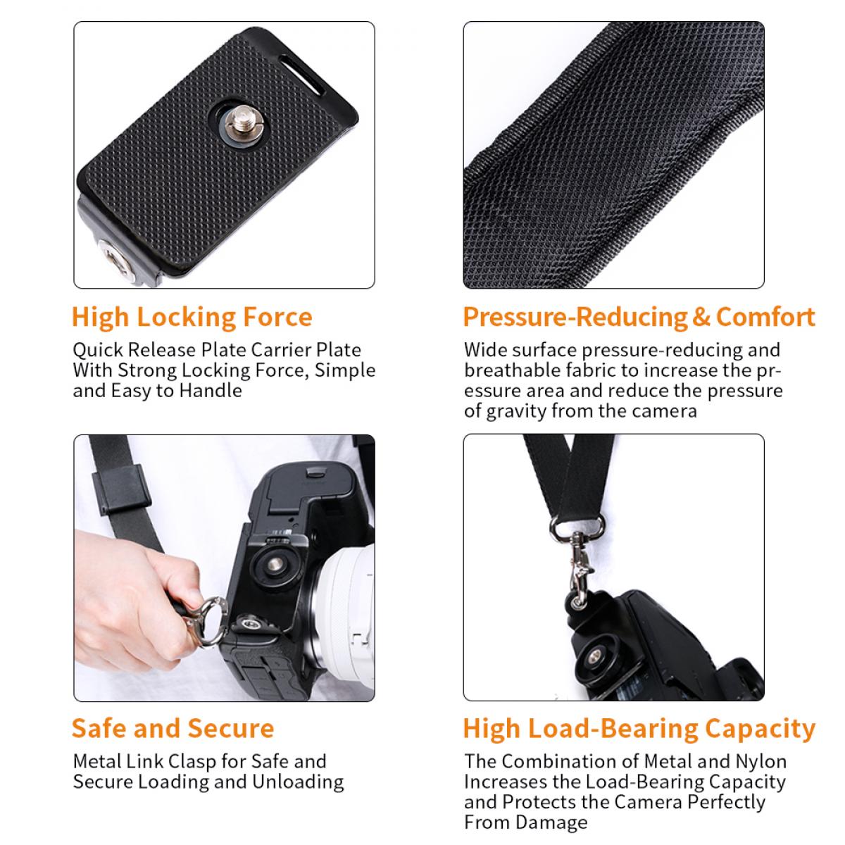 Camera Strap Accessories for TwoCameras,Double Strap Adjustable